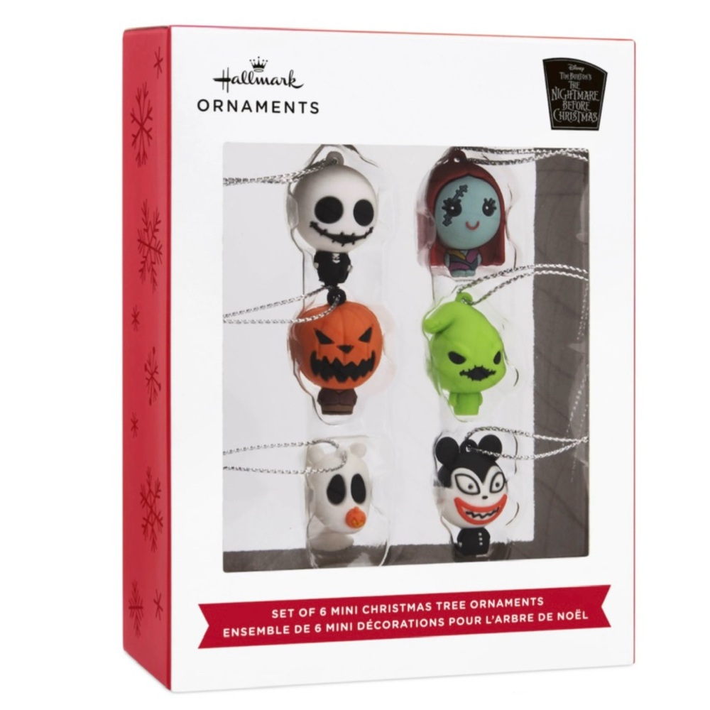 Hallmark Disney's The Nightmare Before Christmas Set of (6) Mini Ornaments (NWT) - Picture 5 of 11